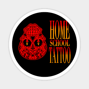 HomeSchoolTattoo Sugarskull UPSIDEDOWN Magnet